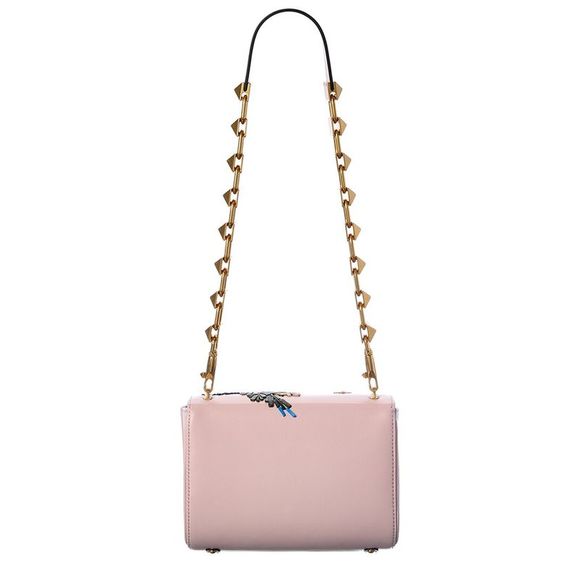 Valentino Stud Sign Leather Shoulder Bag - Picture 2 of 5